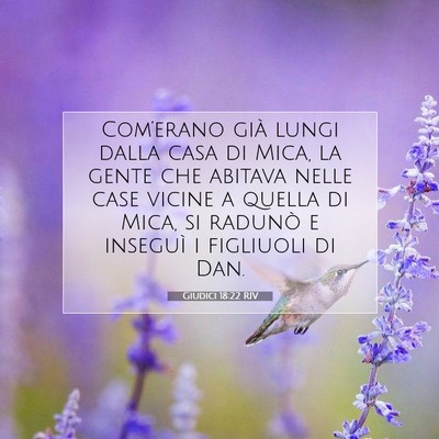 Giudici 18:22 Versetto della Bibbia Spiegato