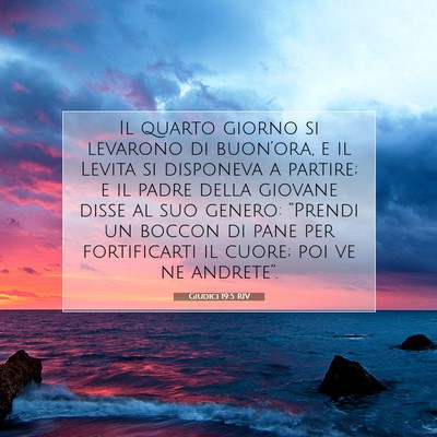 Giudici 19:5 Versetto della Bibbia Spiegato