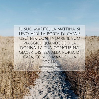 Giudici 19:27 Versetto della Bibbia Spiegato