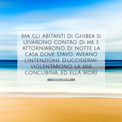 Giudici 20:5 Versetto della Bibbia Spiegato