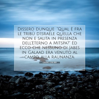 Giudici 21:8 RIV Immagine del Versetto della Bibbia