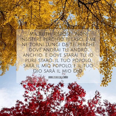 Rut 1:16 Versetto della Bibbia Spiegato