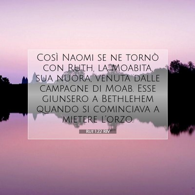 Rut 1:22 Versetto della Bibbia Spiegato