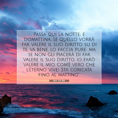 Rut 3:13 Versetto della Bibbia Spiegato