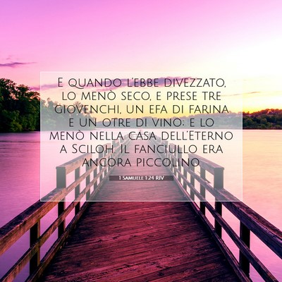 1 Samuele 1:24 Versetto della Bibbia Spiegato