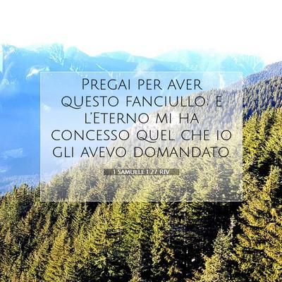 1 Samuele 1:27 Versetto della Bibbia Spiegato