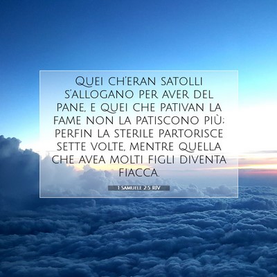 1 Samuele 2:5 RIV Immagine del Versetto della Bibbia
