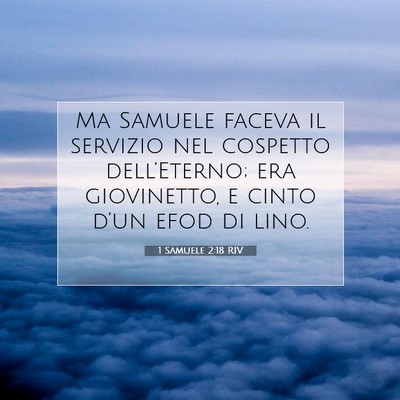 1 Samuele 2:18 RIV Immagine del Versetto della Bibbia