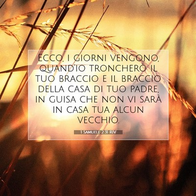 1 Samuele 2:31 Versetto della Bibbia Spiegato