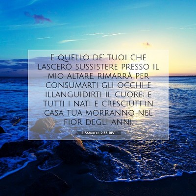1 Samuele 2:33 Versetto della Bibbia Spiegato