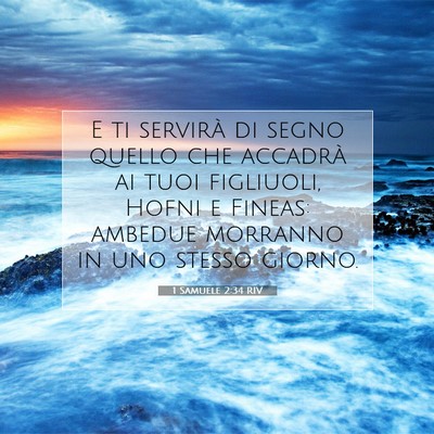 1 Samuele 2:34 Versetto della Bibbia Spiegato