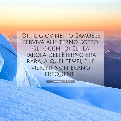 1 Samuele 3:1 Versetto della Bibbia Spiegato