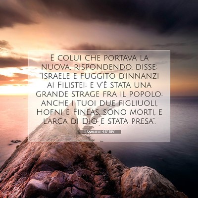 1 Samuele 4:17 RIV Immagine del Versetto della Bibbia