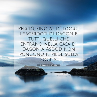 1 Samuele 5:5 RIV Immagine del Versetto della Bibbia