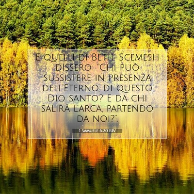 1 Samuele 6:20 RIV Immagine del Versetto della Bibbia