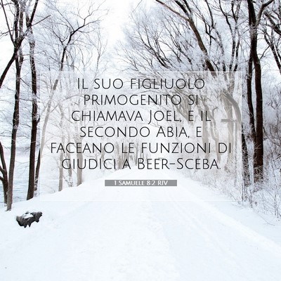 1 Samuele 8:2 Versetto della Bibbia Spiegato