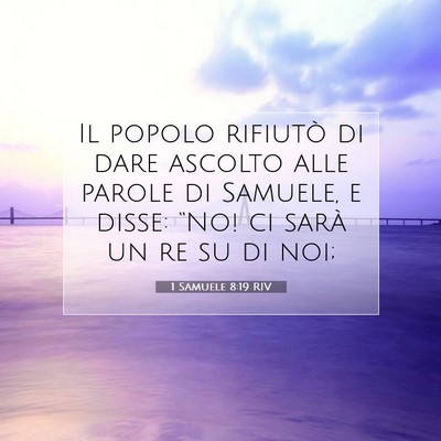 1 Samuele 8:19 RIV Immagine del Versetto della Bibbia