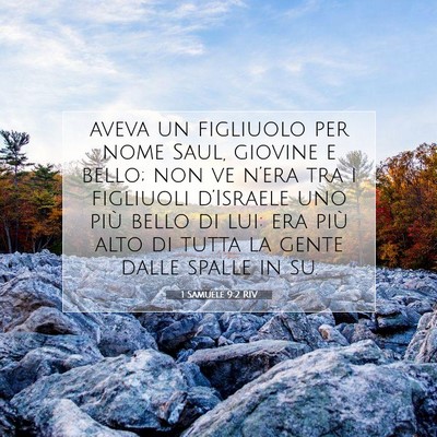 1 Samuele 9:2 RIV Immagine del Versetto della Bibbia