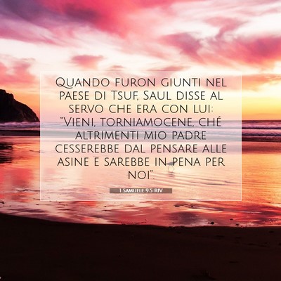 1 Samuele 9:5 RIV Immagine del Versetto della Bibbia