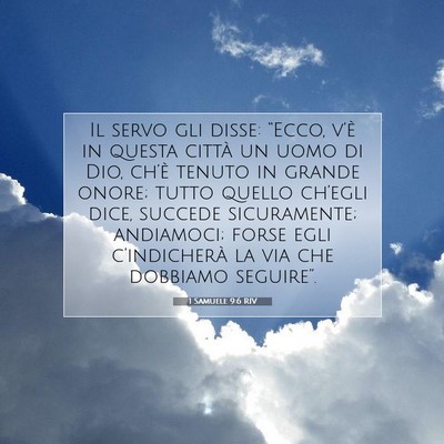 1 Samuele 9:6 RIV Immagine del Versetto della Bibbia