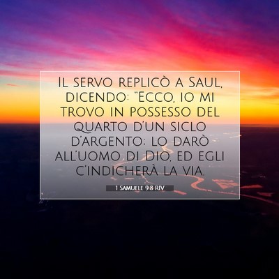 1 Samuele 9:8 Versetto della Bibbia Spiegato