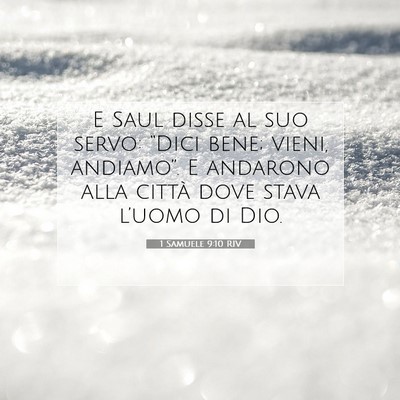 1 Samuele 9:10 Versetto della Bibbia Spiegato