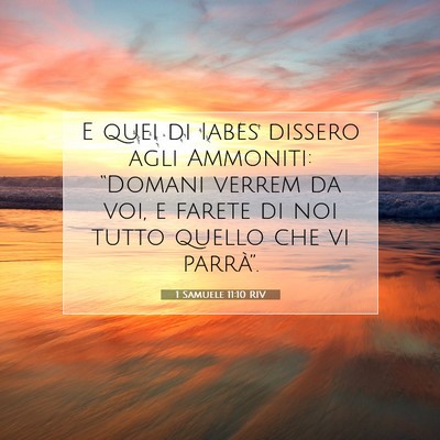 1 Samuele 11:10 Versetto della Bibbia Spiegato