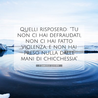 1 Samuele 12:4 Versetto della Bibbia Spiegato