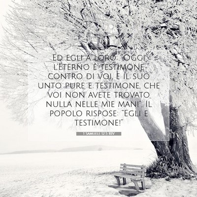 1 Samuele 12:5 Versetto della Bibbia Spiegato