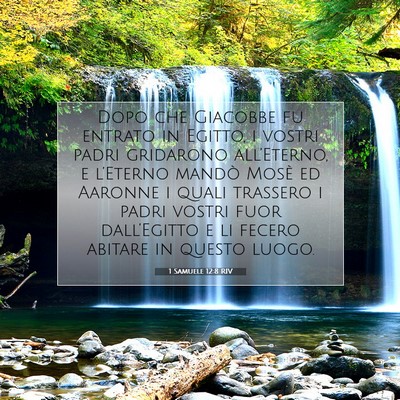 1 Samuele 12:8 RIV Immagine del Versetto della Bibbia
