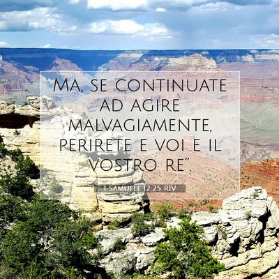 1 Samuele 12:25 RIV Immagine del Versetto della Bibbia