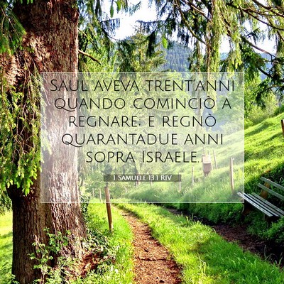 1 Samuele 13:1 Versetto della Bibbia Spiegato