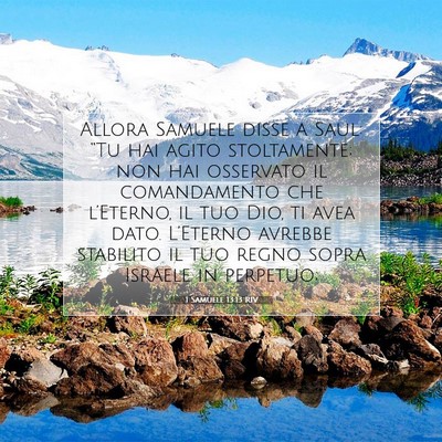 1 Samuele 13:13 Versetto della Bibbia Spiegato