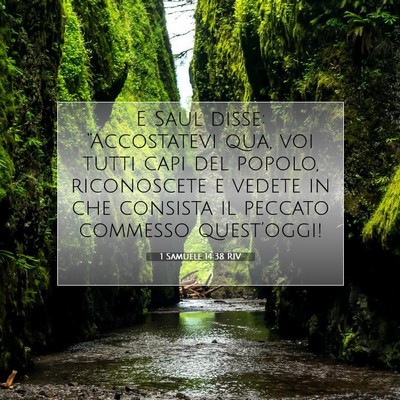 1 Samuele 14:38 RIV Immagine del Versetto della Bibbia