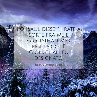 1 Samuele 14:42 Versetto della Bibbia Spiegato