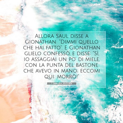1 Samuele 14:43 RIV Immagine del Versetto della Bibbia