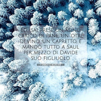 1 Samuele 16:20 Versetto della Bibbia Spiegato