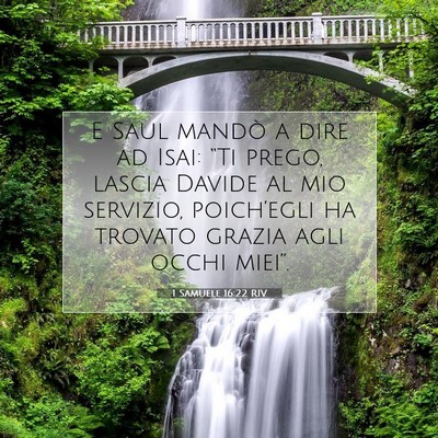 1 Samuele 16:22 RIV Immagine del Versetto della Bibbia