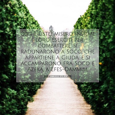 1 Samuele 17:1 Versetto della Bibbia Spiegato