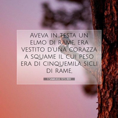1 Samuele 17:5 Versetto della Bibbia Spiegato