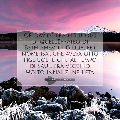 1 Samuele 17:12 RIV Immagine del Versetto della Bibbia