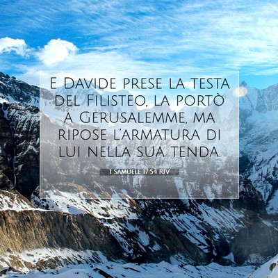 1 Samuele 17:54 Versetto della Bibbia Spiegato