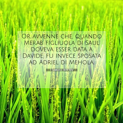 1 Samuele 18:19 Versetto della Bibbia Spiegato