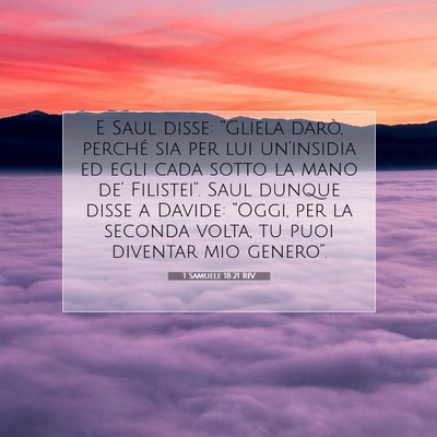 1 Samuele 18:21 Versetto della Bibbia Spiegato