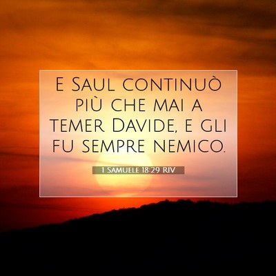 1 Samuele 18:29 Versetto della Bibbia Spiegato