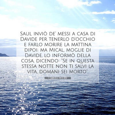 1 Samuele 19:11 RIV Immagine del Versetto della Bibbia