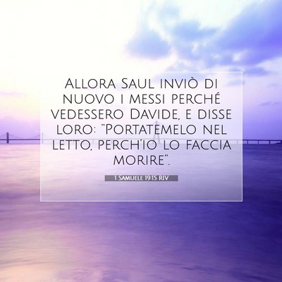 1 Samuele 19:15 Versetto della Bibbia Spiegato