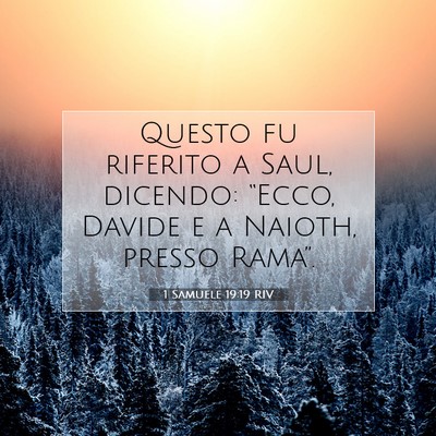 1 Samuele 19:19 Versetto della Bibbia Spiegato