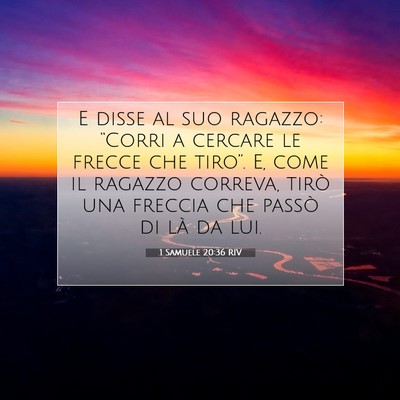 1 Samuele 20:36 Versetto della Bibbia Spiegato
