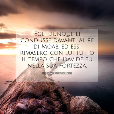 1 Samuele 22:4 Versetto della Bibbia Spiegato